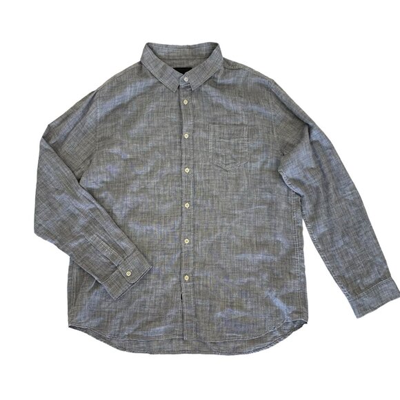 Rails Men XXL Navy Chambray Wyatt Button Down Shirt Long Sleeve - Picture 1 of 6